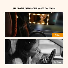 Učitaj sliku u galeriji, LED Ogledalo za Šminkanje u Autu