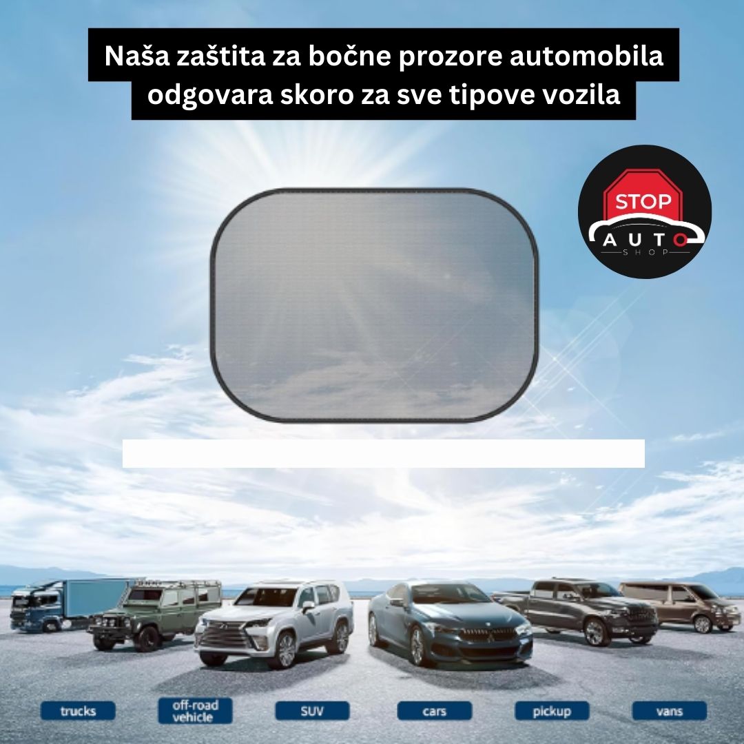 Mrežica Zaštita od Sunca za Bočna Stakla Automobila