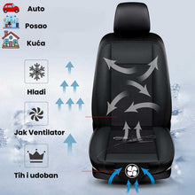 Učitaj sliku u galeriji, Presvlaka sa ventilacijom i grejanjem crna univerzalna