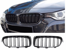 Učitaj sliku u galeriji, BMW Dupli Crni Grill Serija 3 F30 2012-2018