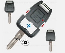 Učitaj sliku u galeriji, Kućište Ključa Opel Astra G, Vectra B, Zafira A 2 Tastera