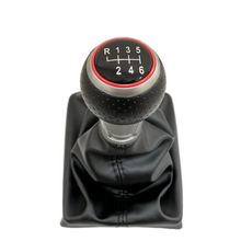 Učitaj sliku u galeriji, ručica menjača audi a4 b6 6 brzina crna koža