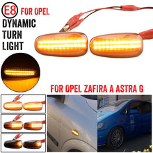 Učitaj sliku u galeriji, LED dinamički migavci Opel Astra G/Zafira A zatamnjeni – detalj