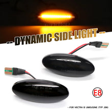 Učitaj sliku u galeriji, LED sekvencijalni smernici Vectra B – smoked staklo – prikaz rada