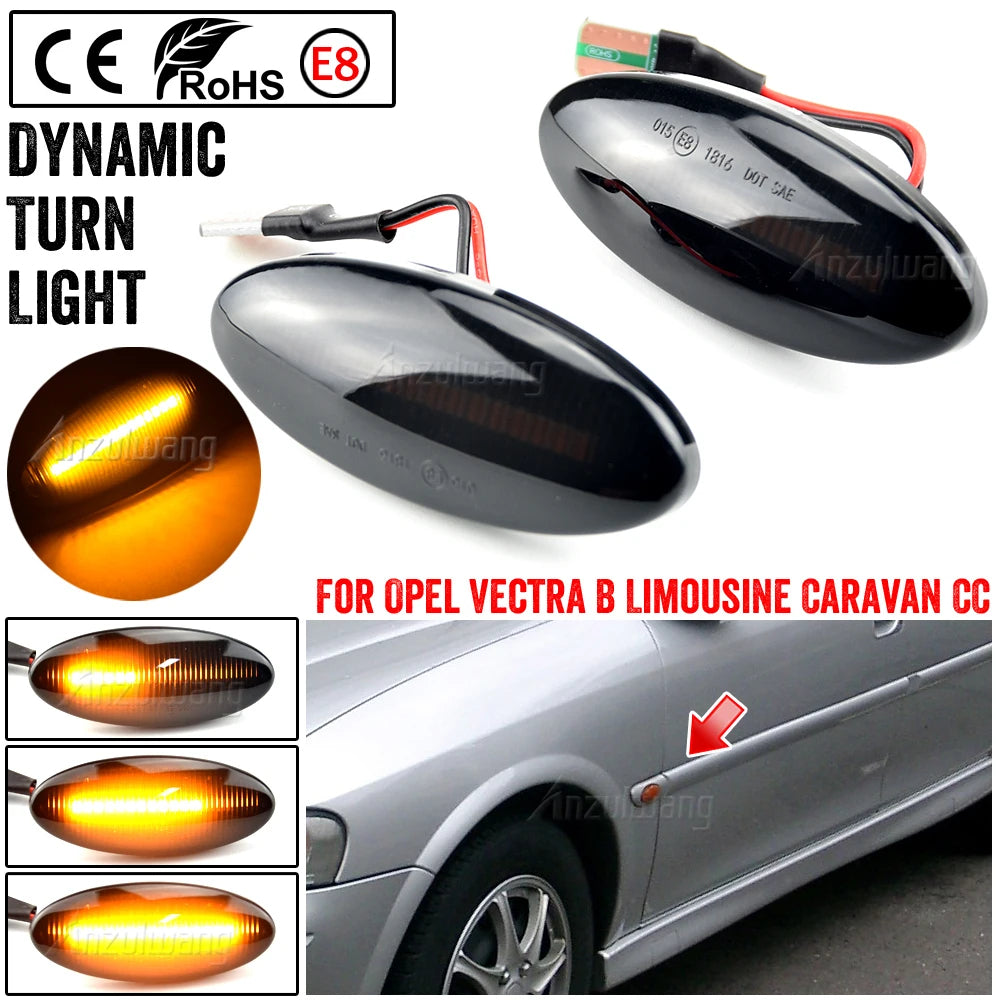 Leva i desna strana – set providnih LED migavaca Vectra B