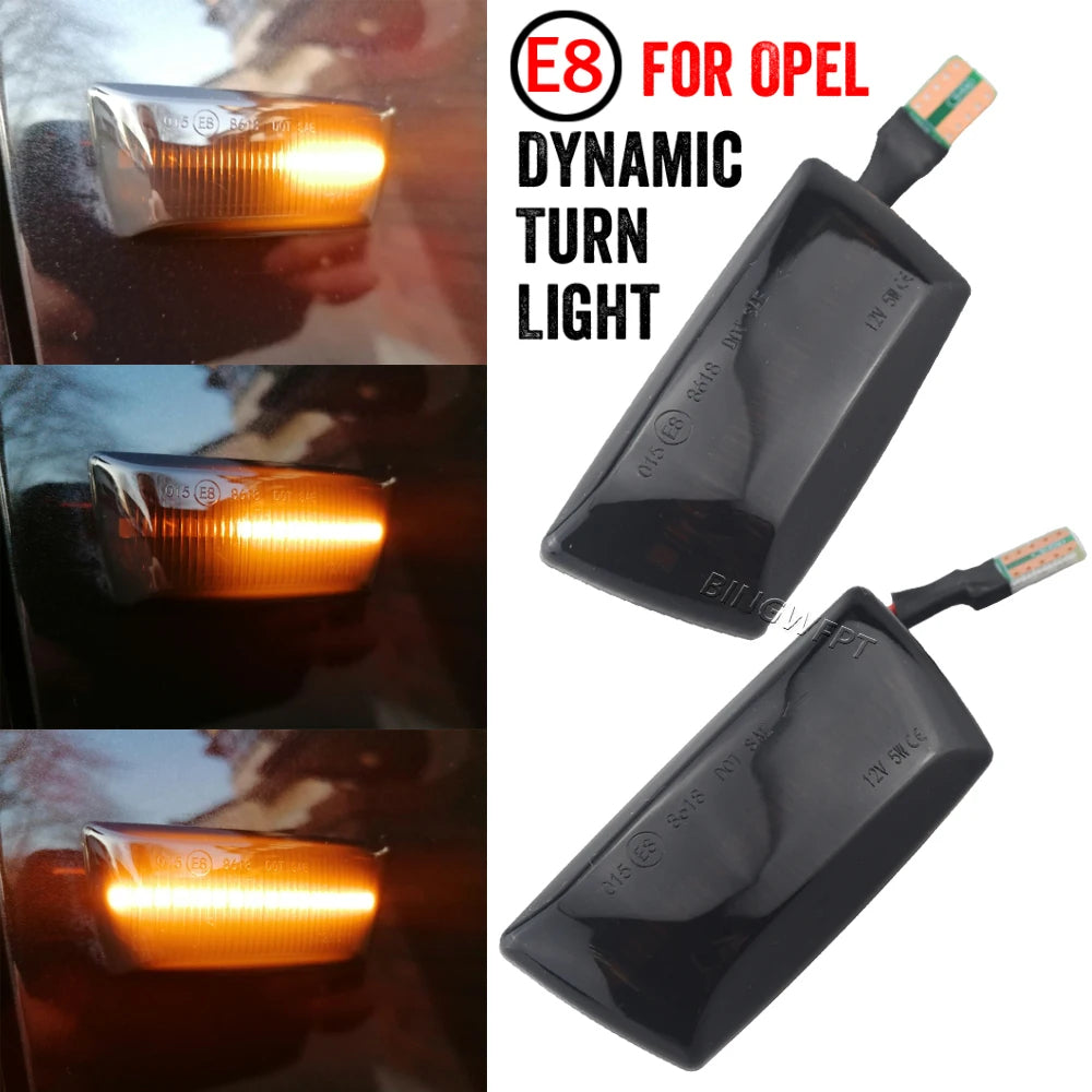 LED Dinamički Migavci Opel Astra H / Zafira B / Corsa D / Insignia A – Zatamnjeni