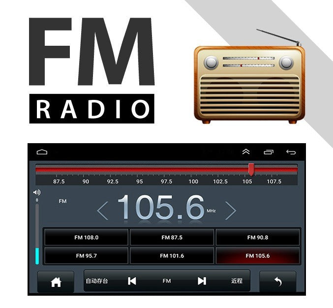 Android multimedija 7" CTC-7809 – VW/Škoda/Seat 2+32GB