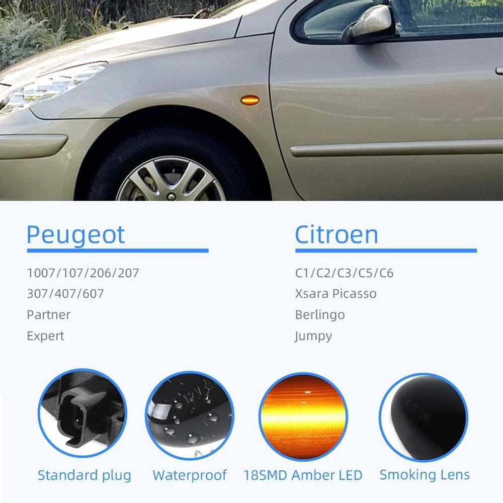 Sequential efekat – bočni migavci Peugeot/Citroen