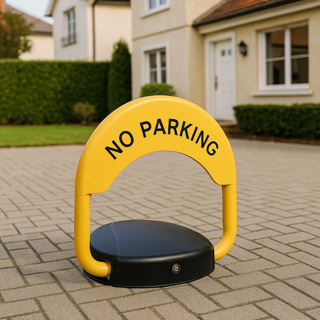 Parking barijera u upotrebi ispred kuće – daljinsko upravljanje