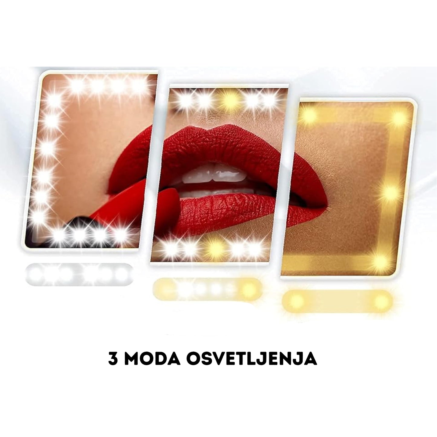 LED Ogledalo za Šminkanje u Autu