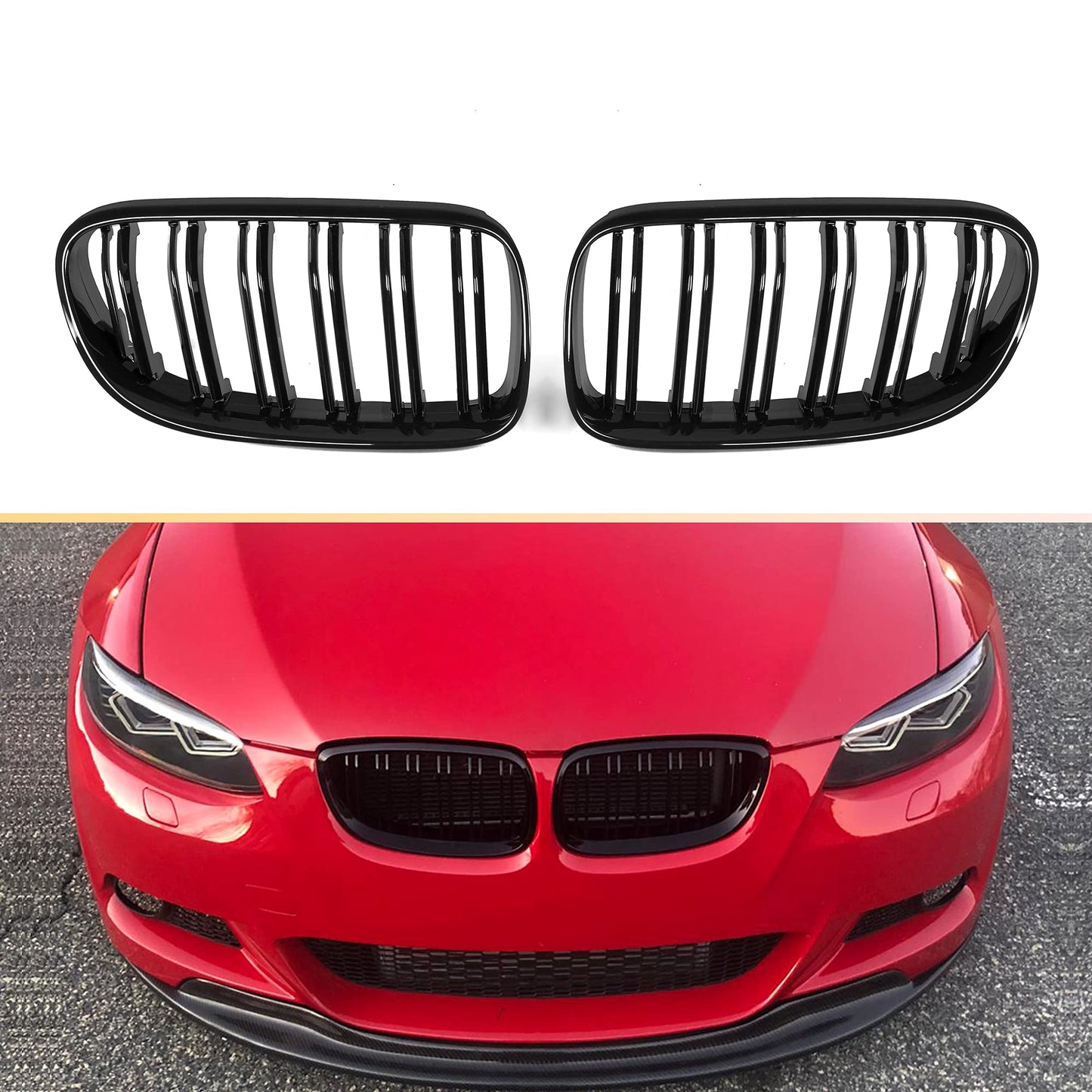 BMW Dupli Crni Grill Serija 3 E92 E93 2006-2010