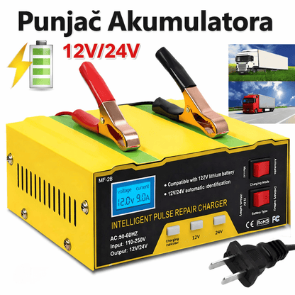Pametni punjač akumulatora – LCD ekran i režimi