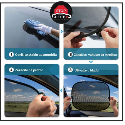 Mrežica Zaštita od Sunca za Bočna Stakla Automobila