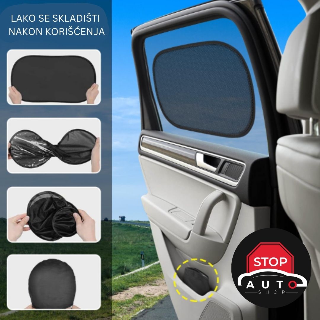 Mrežica Zaštita od Sunca za Bočna Stakla Automobila