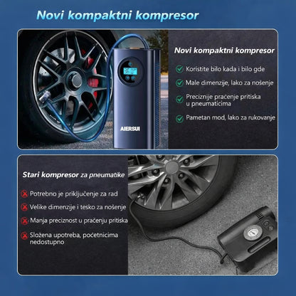 Digitalni Punjivi Kompresor za Gume