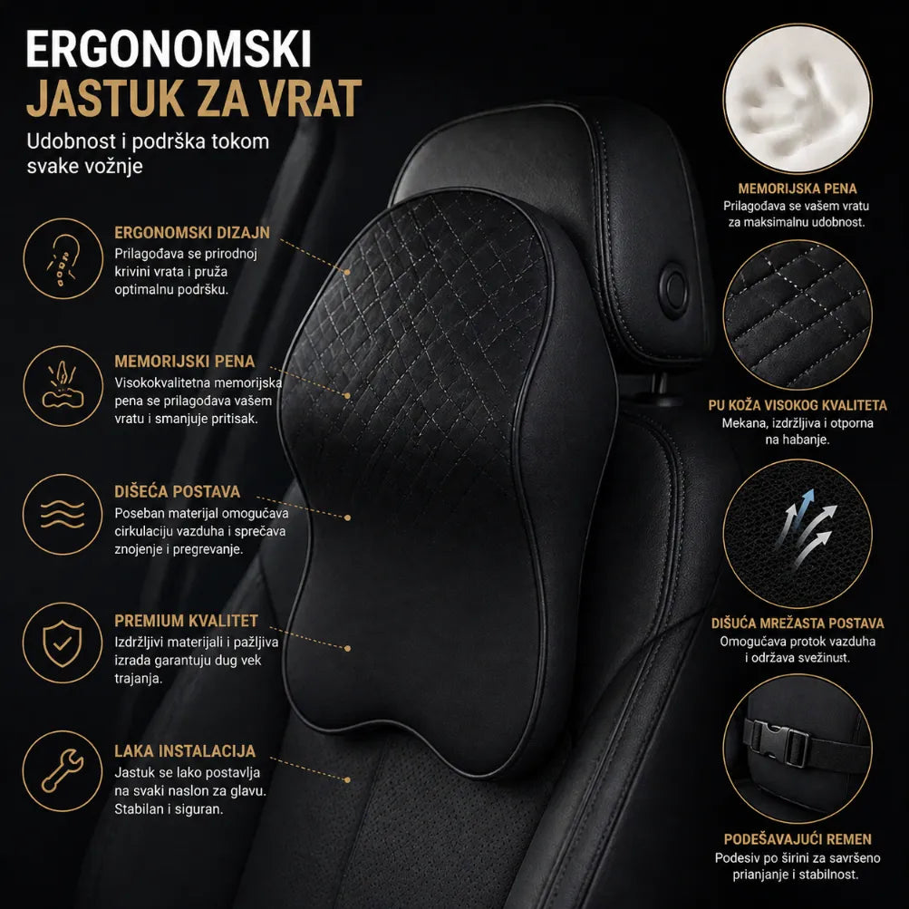 Ergonomski Jastuk za Vrat