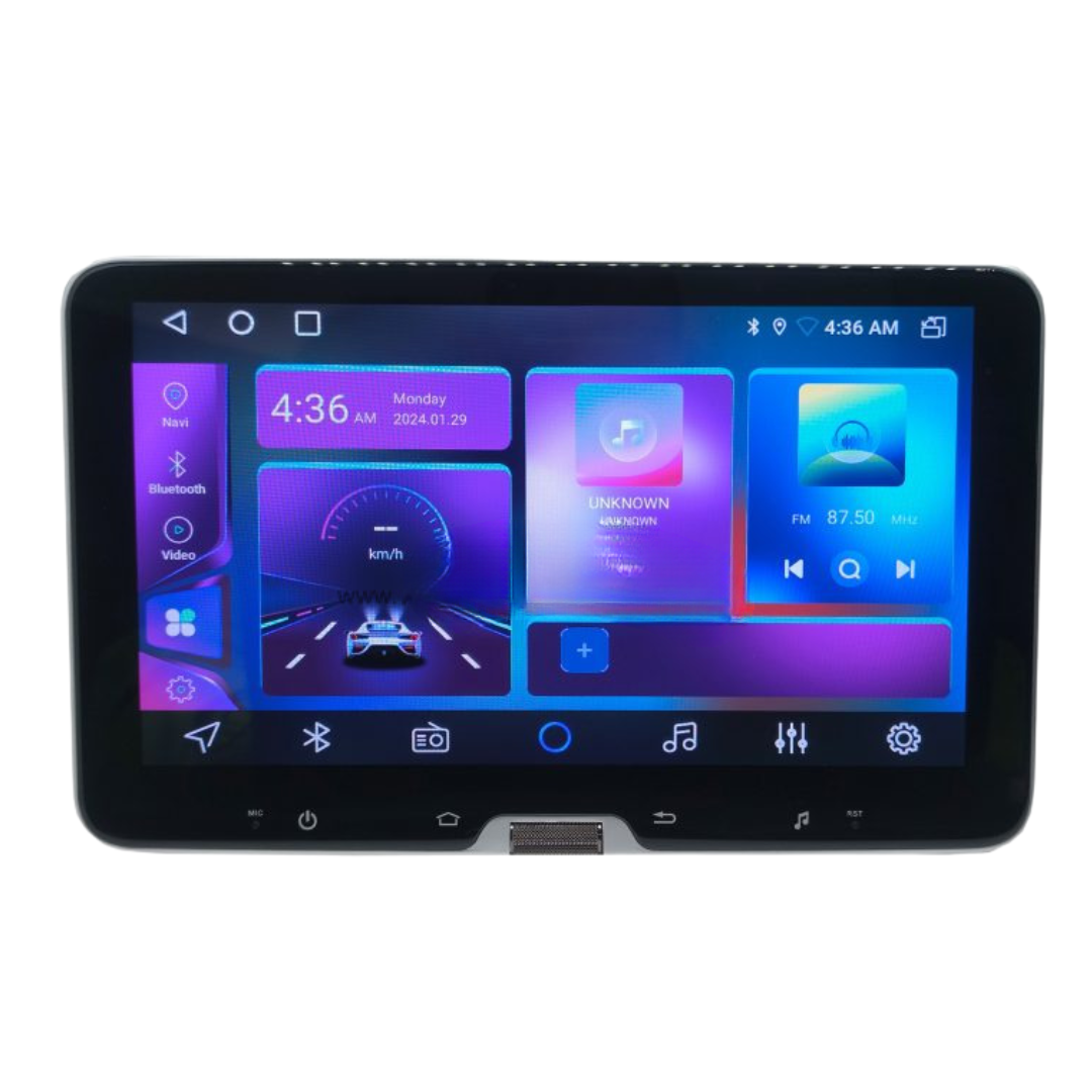 Multimedija 10″ 1DIN Android 360° QLED GPS WiFi Bluetooth