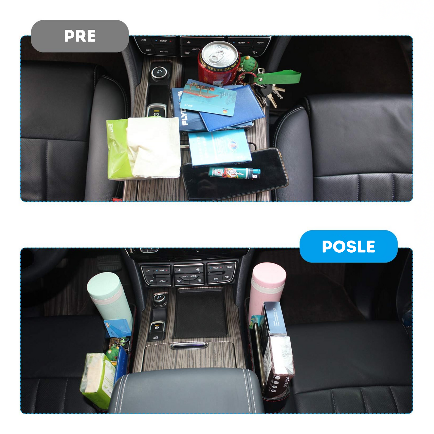 Organizer Između Auto Sedišta 2 Kom