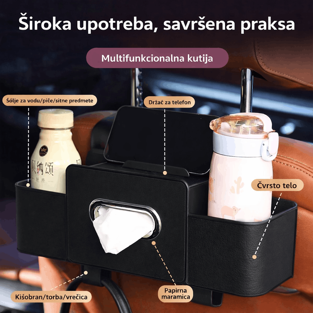 Praktični Organizeri za Auto Sedište - Set 2 Kom