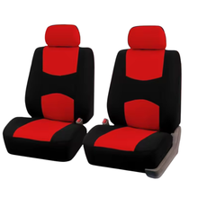Učitaj sliku u galeriji, Set presvlake za Sedišta Univerzalne + Obloga Volana  - Crno Crvena
