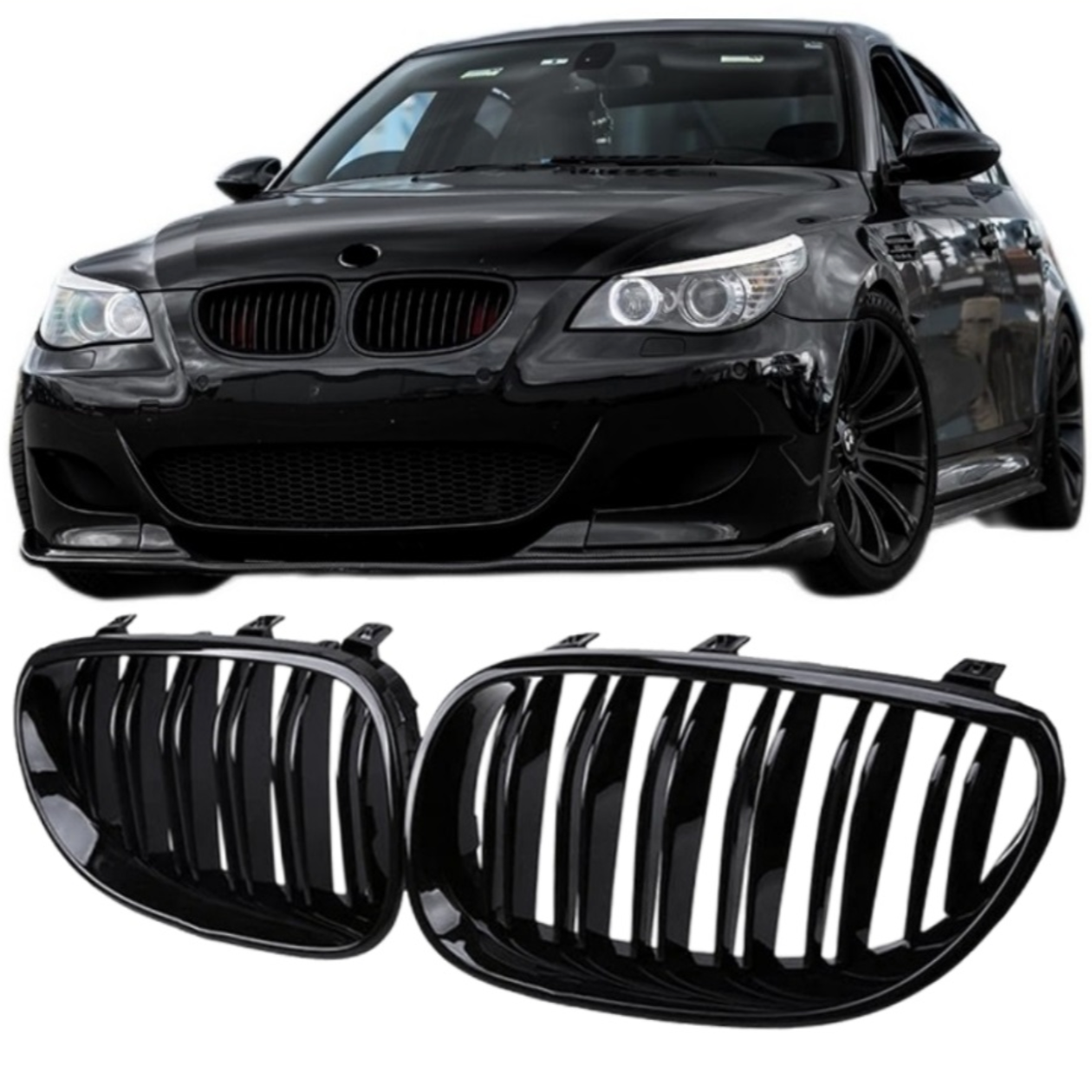 BMW Dupli Crni Grill Serija 5 E60 2003-2010