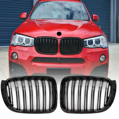 BMW X3 F25 X4 F26 Grill Dupli Crni Sjajni 2014-2017