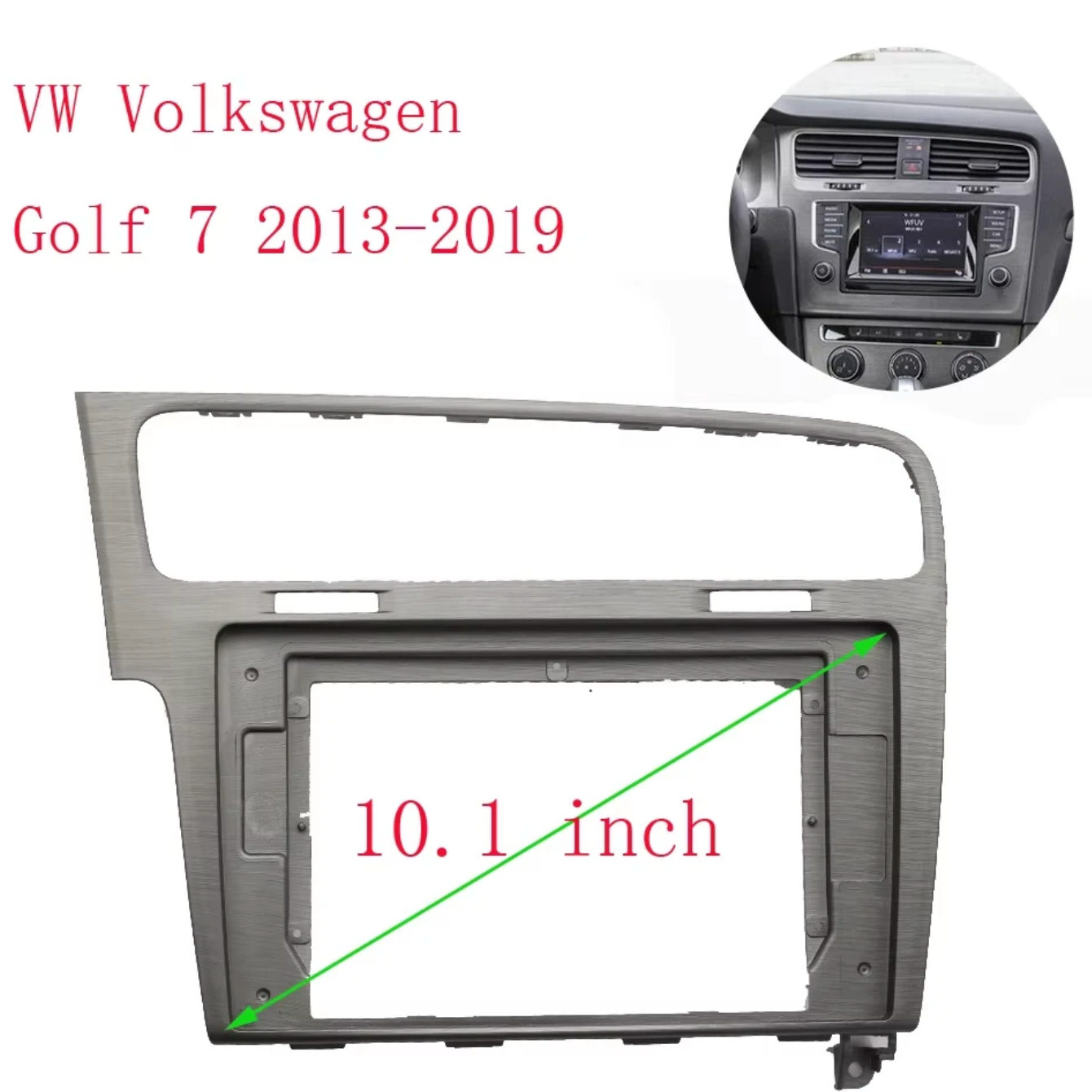 okvir za android uređaj Golf 7 OEM finiš siva boja