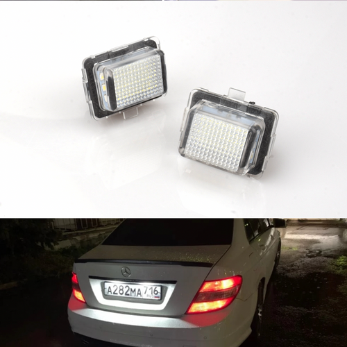 LED svetlo tablice Mercedes W204 – plug & play zamena