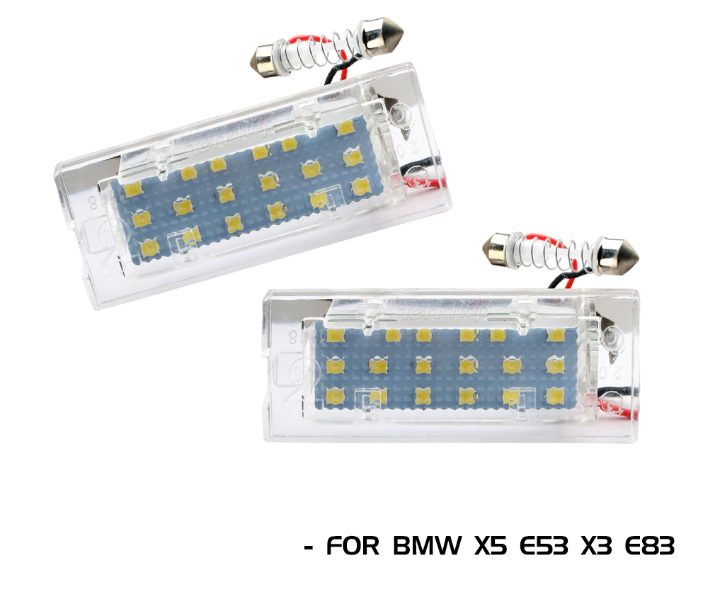 LED Svetla za Tablicu BMW X3 E83 X5 E53
