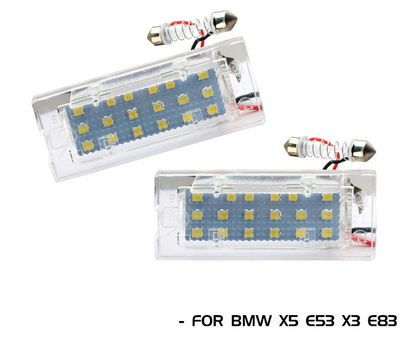 LED Svetla za Tablicu BMW X3 E83 X5 E53