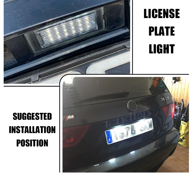 LED Svetla za Tablicu BMW X3 E83 X5 E53
