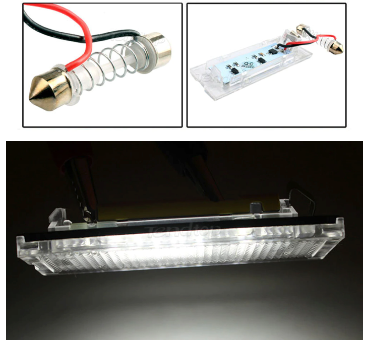 LED Svetla za Tablicu BMW X3 E83 X5 E53