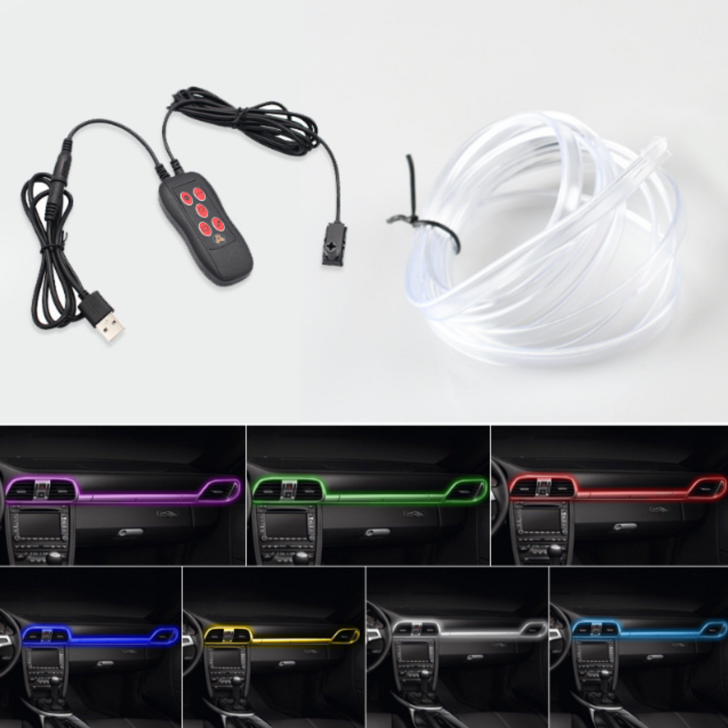 LED Trake za Ambijentalno Osvetljenje u Autu