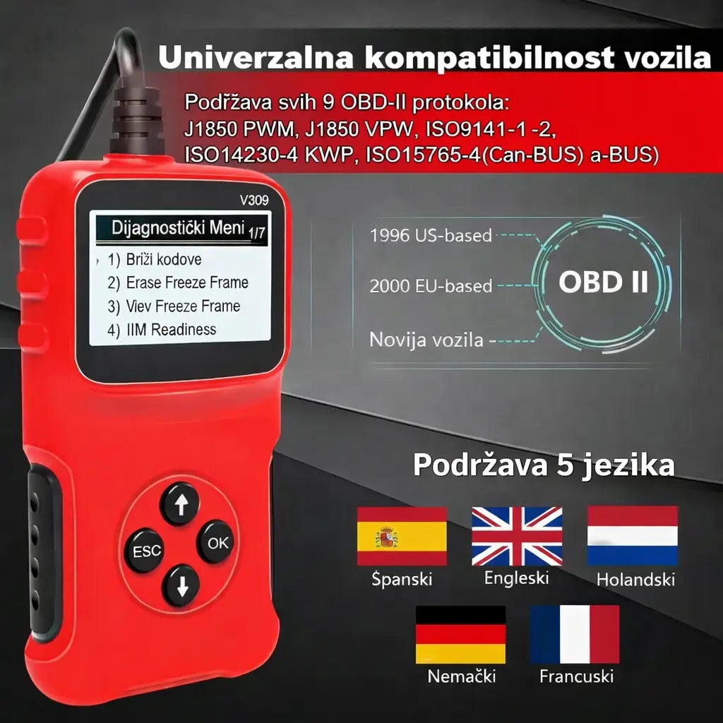 Auto dijagnostika V309 OBD2 – uređaj