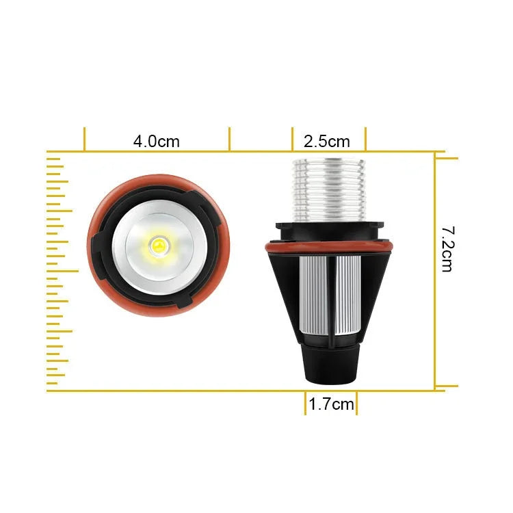 LED Angel Eyes markeri – E60 pre‑LCI – detalj 3