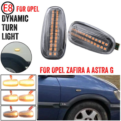 LED dinamički migavci Opel Astra G/Zafira A providni – detalj