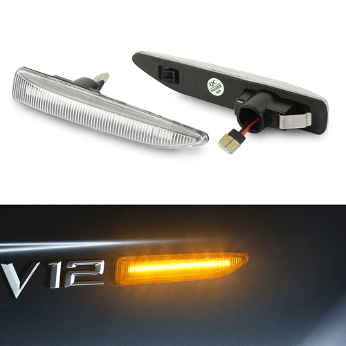 LED dinamički migavci BMW E65/E66 providni – pogled