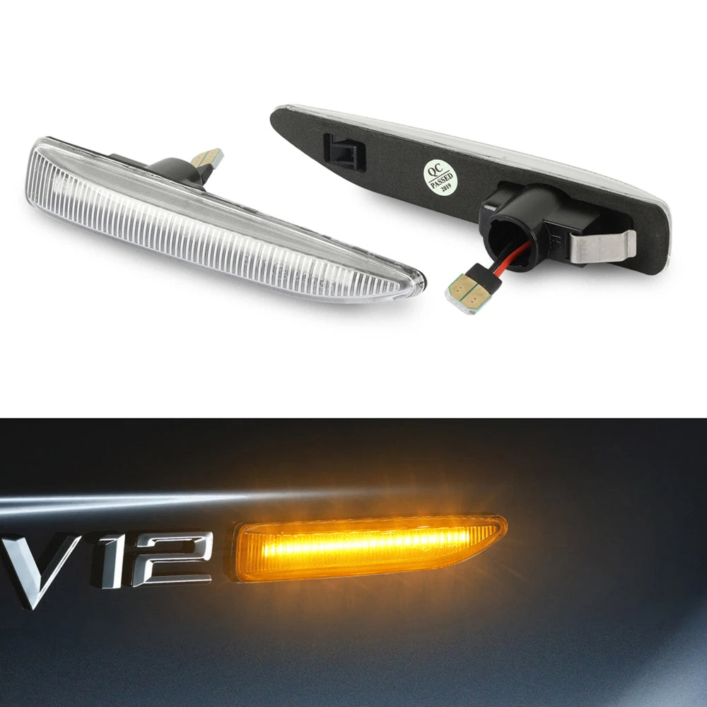 LED dinamički migavci BMW E65/E66 providni – pogled