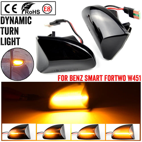 LED dinamički migavci Smart ForTwo 451 – pogled