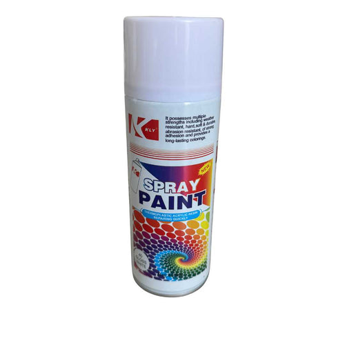 akrilna boja u spreju 400ml bela za farbanje auto delova