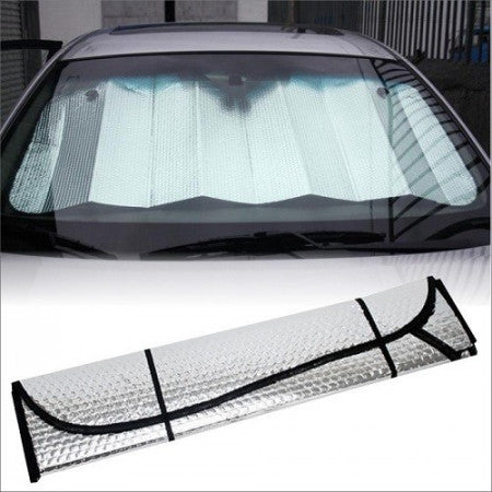 Suncobran za vetrobransko staklo 140x70 cm postavljen u autu